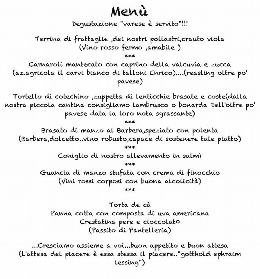 Menu di I Runchitt 